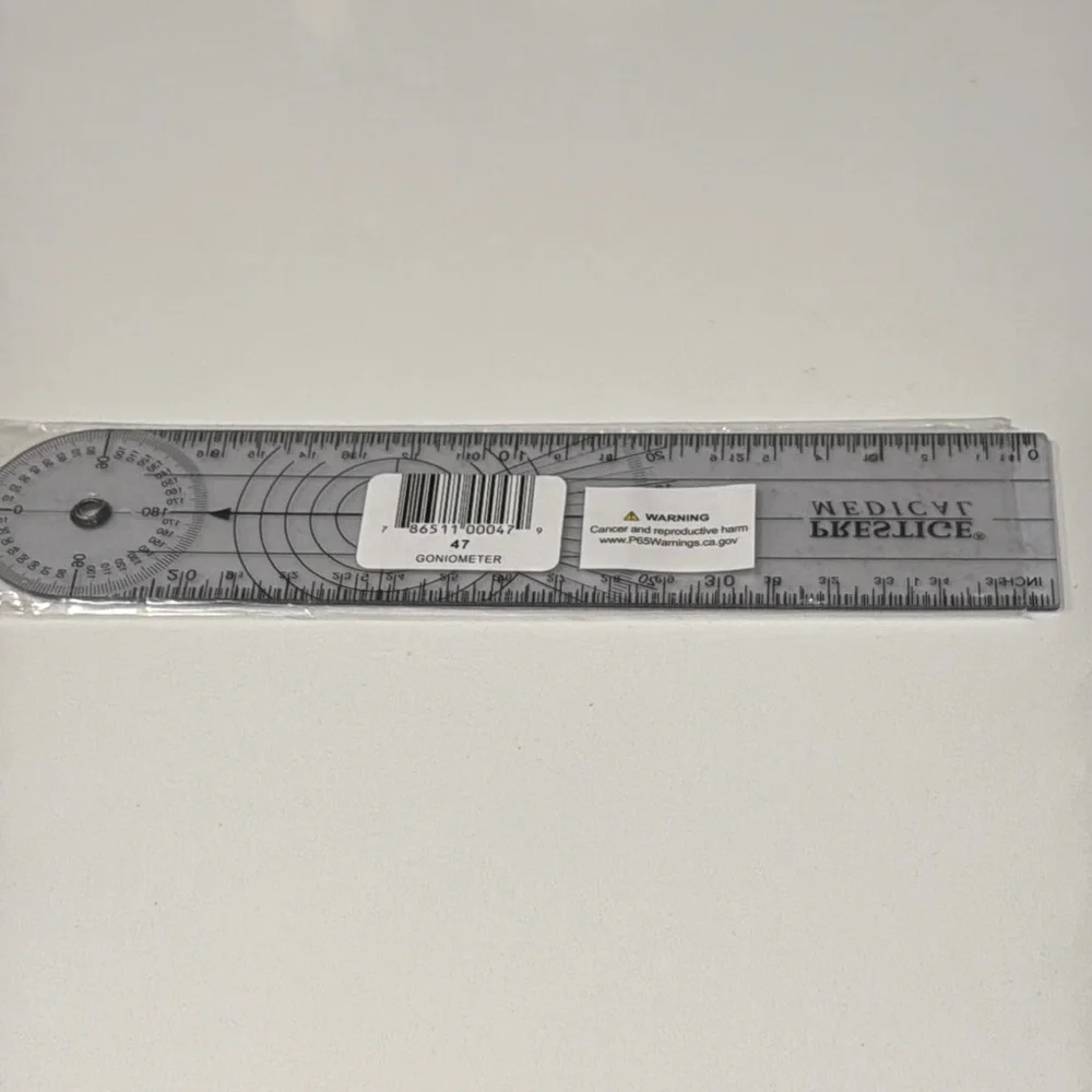 Clear Goniometer Ruler - Picture 2 of 2